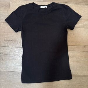 Basic Black Crew Neck Tee